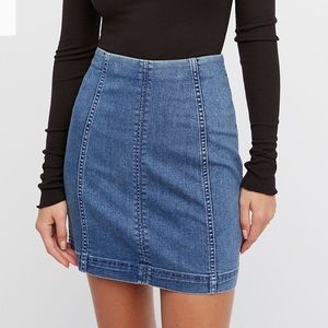 Free People Modern Femme Denim Mini